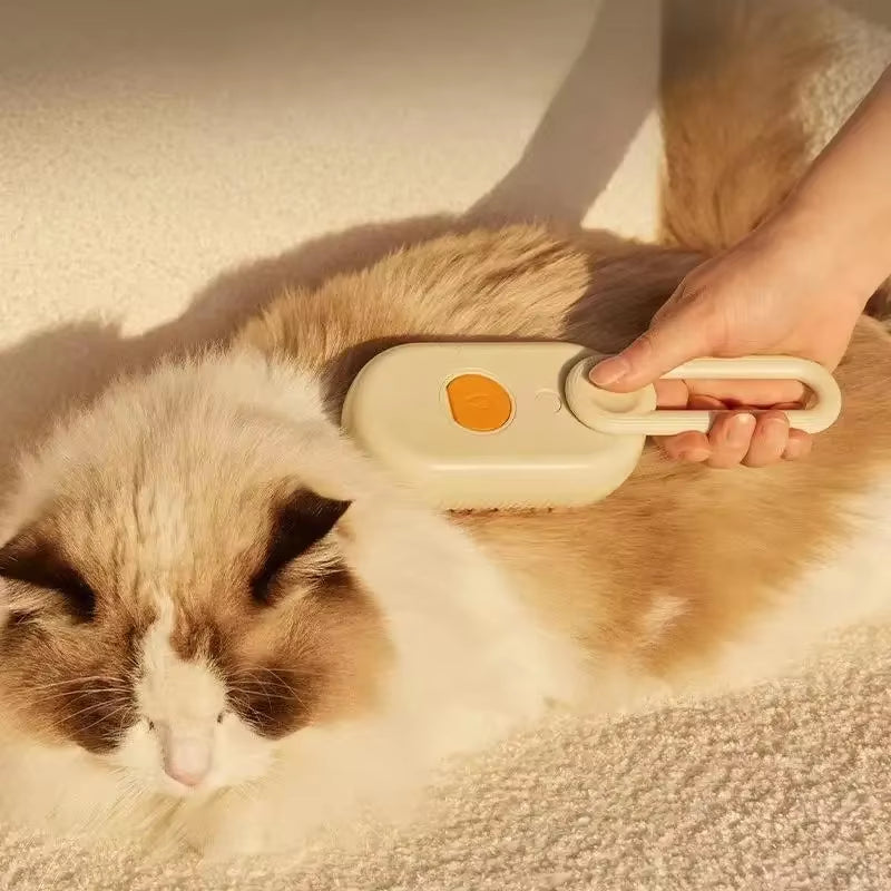 Pet Steam Brush Cat Dog Cleaning Steamy Spray Massage Beauty Comb 3 in 1 Hair Removal Grooming Supplies Pets Accessories