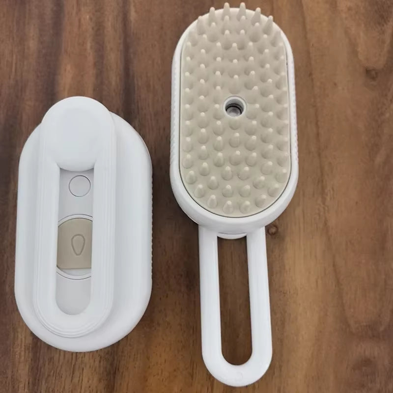 Pet Steam Brush Cat Dog Cleaning Steamy Spray Massage Beauty Comb 3 in 1 Hair Removal Grooming Supplies Pets Accessories